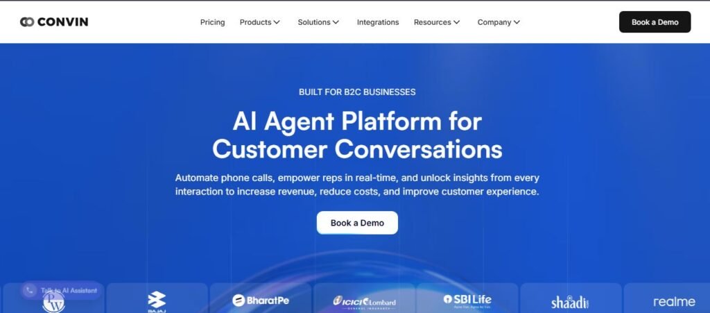 Best AI PHone Call agent with background noise - Convin AI